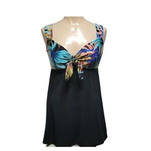 NWT St. John's Bay Secretly Slender Tropical One Piece- Plus Size 18W